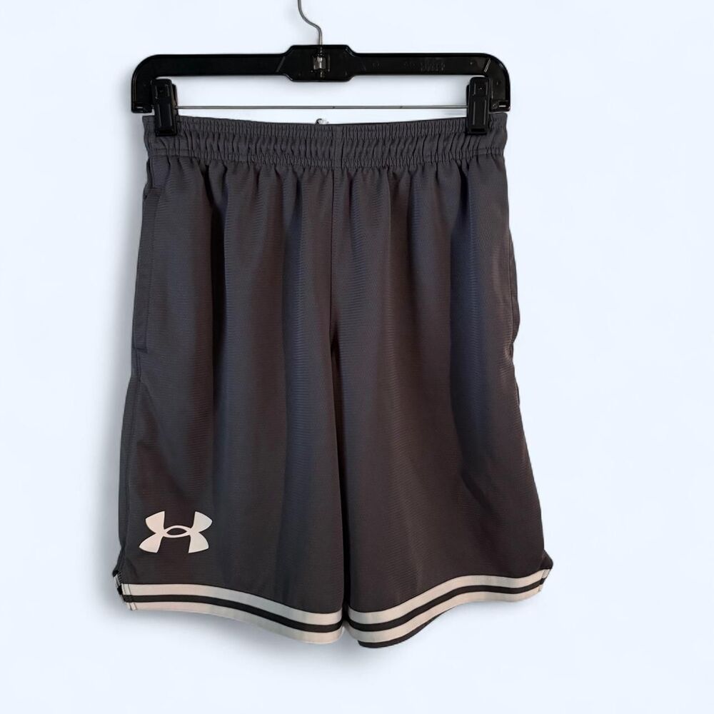 Under Armour Perimeter Mesh Basketball Shorts Grey Men's Small